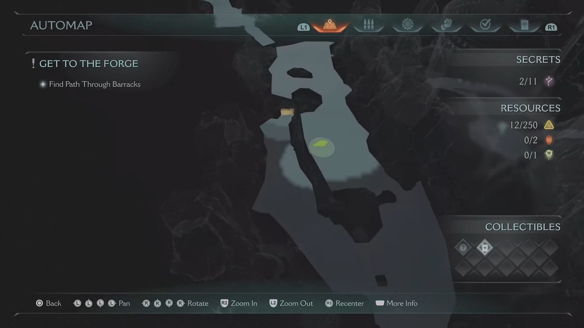 Third secret area in Abyssal Forest (Image via Sportskeeda Gaming | Bethesda Softworks)